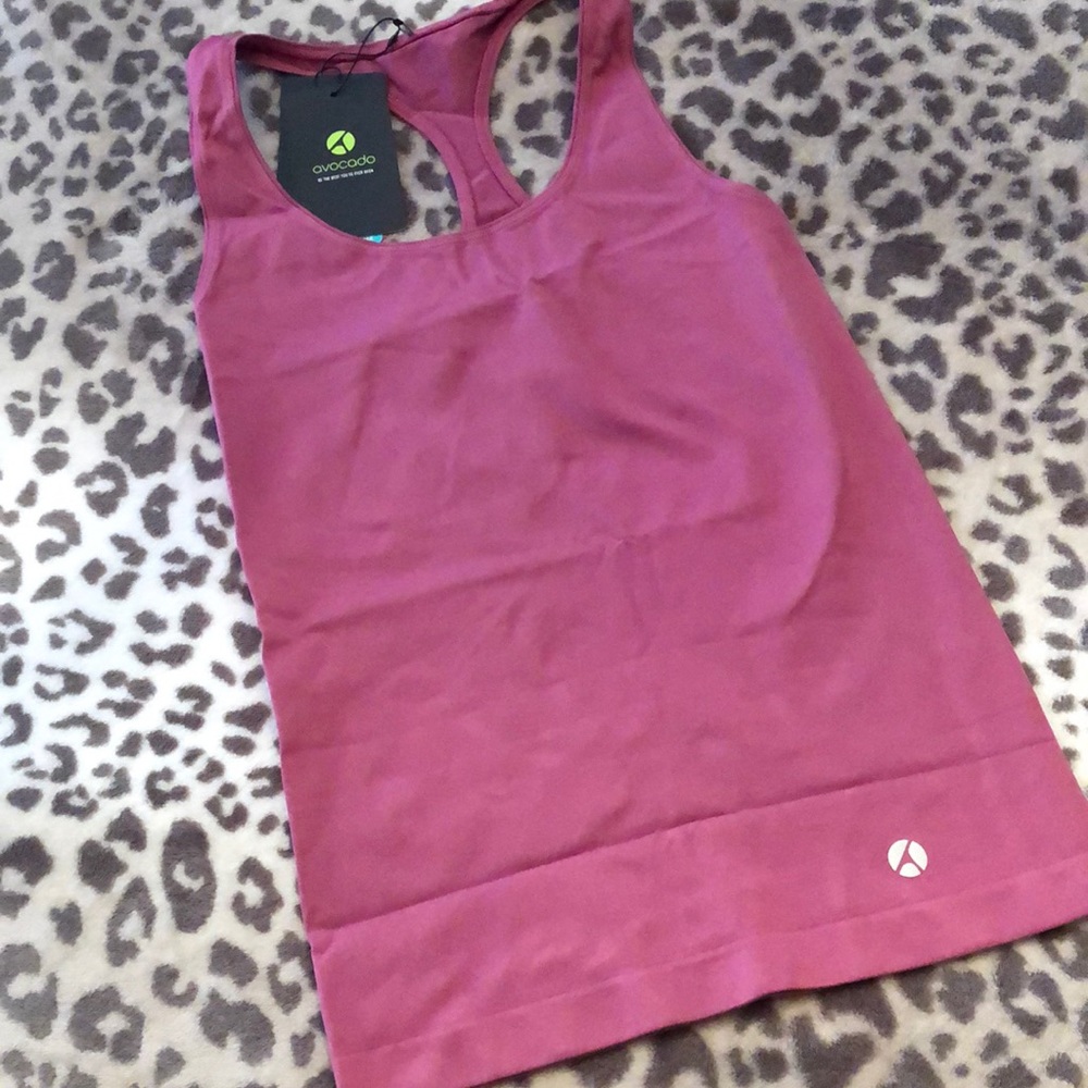 Avocado Mauve Signature Sports Tank Seamless Racerback Size S/M